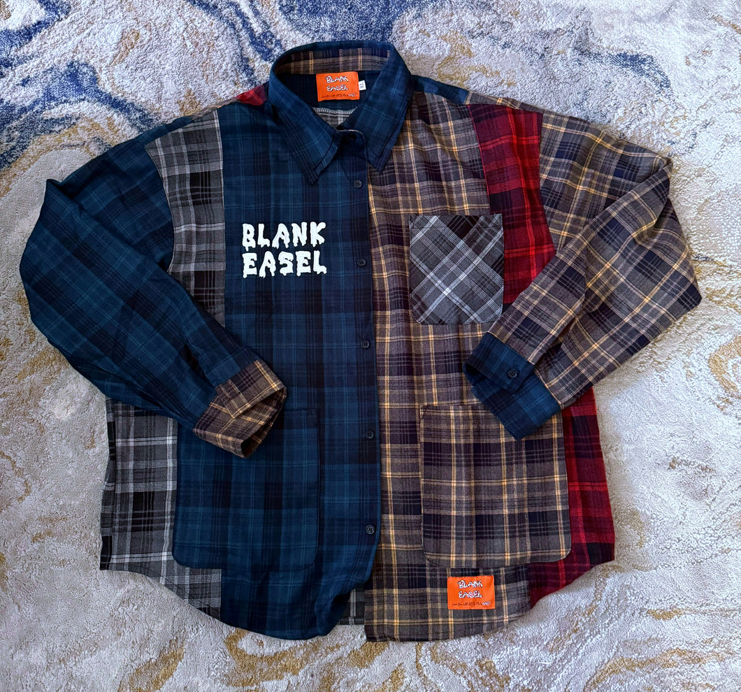Blank Easel Patch Flannel Shirt