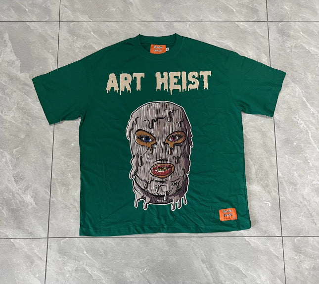 Green Blank Easel Art Heist Tee